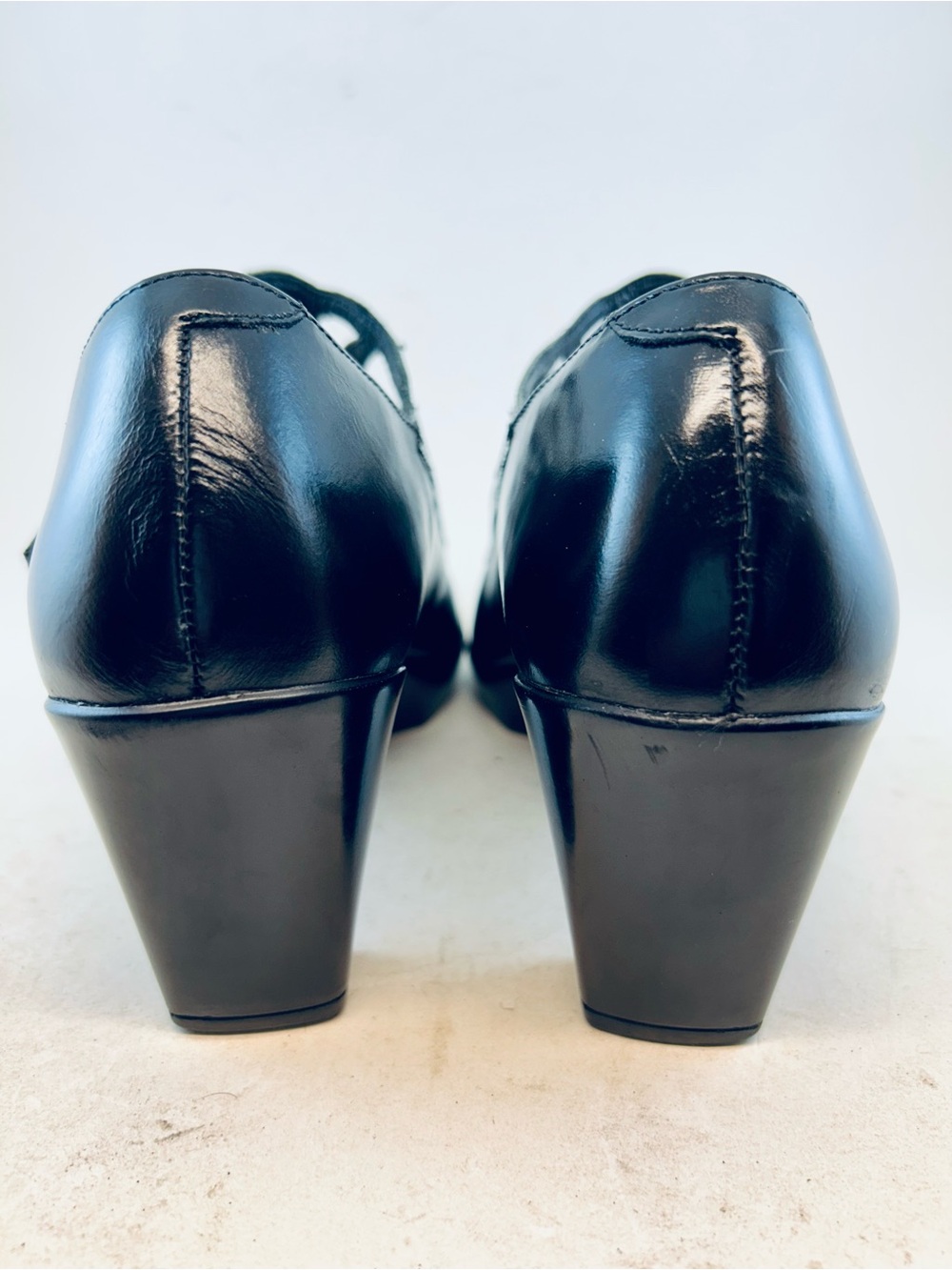 Naot Black Crinkle Luma Mary Jane Adjustable Strap Heels, size 40 9 9.5 - Picture 8 of 12